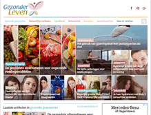 Tablet Screenshot of gezonderleven.com